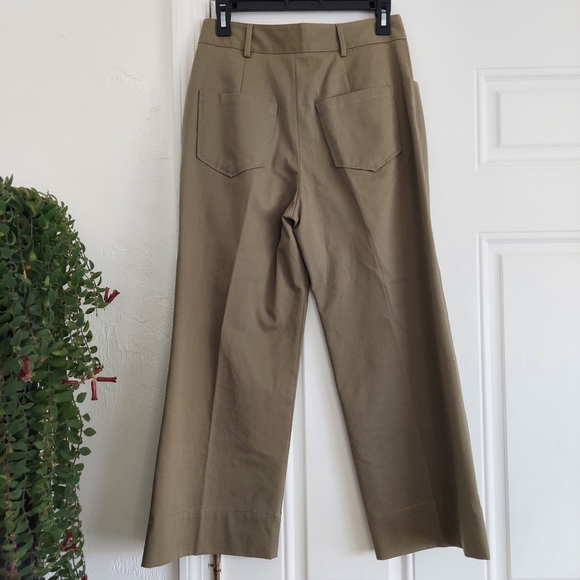 Zara Woman Olive Green Chinos - Picture 7 of 10